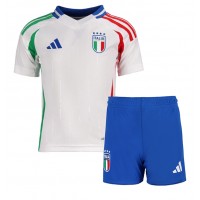 Camisa de time de futebol Itália Replicas 2º Equipamento Infantil Europeu 2024 Manga Curta (+ Calças curtas)